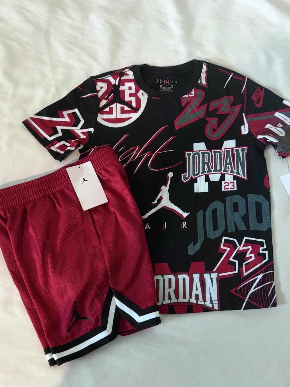 Jordan Boys Youth 2pc Short & Tee Set- Large